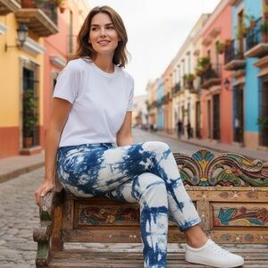 J. Crew indigo shibori hand dyed jeans 28